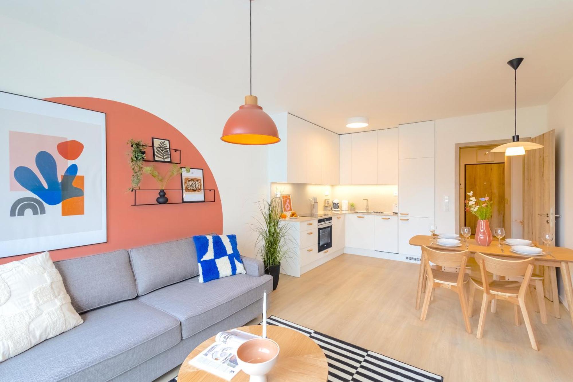 Design Apartment - Balcony, Free Parking, Yoga, 10 Mins To Center, By Gravity Praga Zewnętrze zdjęcie