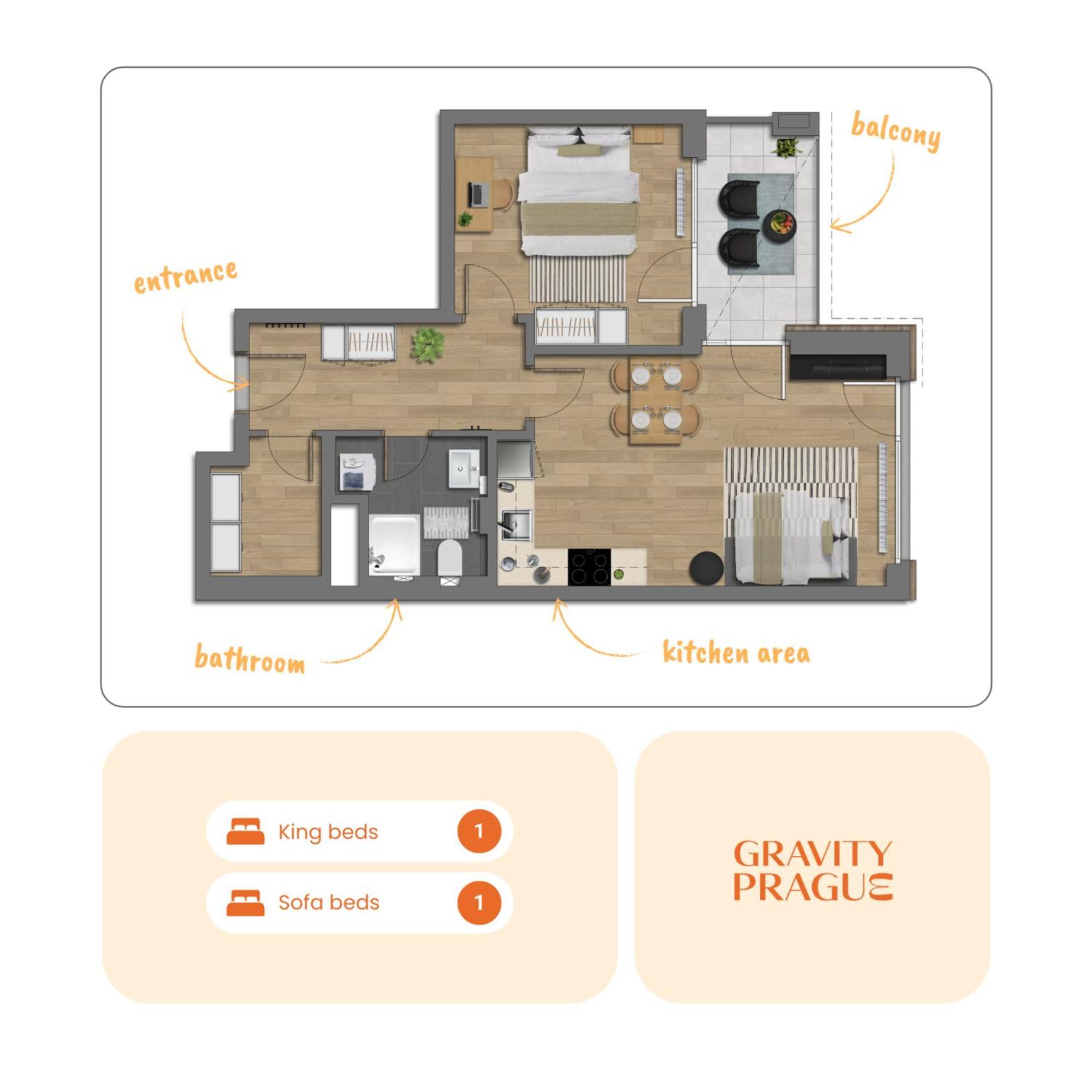 Design Apartment - Balcony, Free Parking, Yoga, 10 Mins To Center, By Gravity Praga Zewnętrze zdjęcie